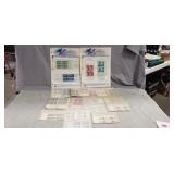 Tray Of Assorted Vintage Collector Stamps