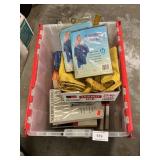 Tote With Books, Rain Gear, Oil Filter, Wiper