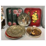 Mid-Century Lap & Holiday Metal Trays