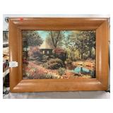 Electric Lighted Framed Landscape