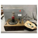 Metal Box With RCA Victor Turntable & Vintage