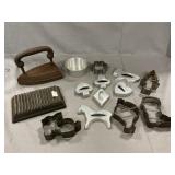 Sad Iron, Fluter Base, Cookie Cutters