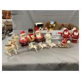 Vintage Plastic Christmas Items, Bird Whistle &
