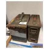 (2) Empty Metal Ammo Cans