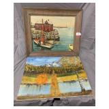 (2) Pieces of Signed Artwork