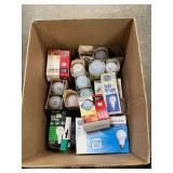 Box Lot Of Light Bulbs