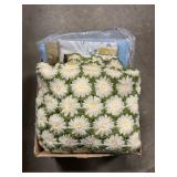 Box Lot With Afghan, Unused Sheets, Blanket