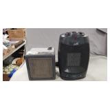 (2) Electric Space Heaters