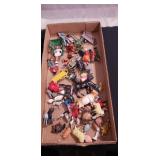 Tray Of Assorted Metal Toy Figurines