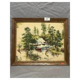 Raised Fabric Framed Artwork