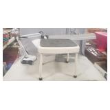 (1) Step Stool & (2) Electric Desk Lights