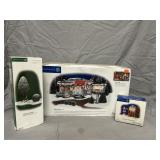 (3) Department 56 Christmas Village Decorations