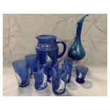 Hazel Atlas Cobalt Blue Sailboat Depression Glass