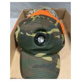 (4) Hats, 2 W/Lights, Camo