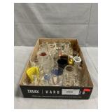 Tray Lot Of Shot Glasses