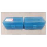 (2) Plastic Ammo Storage Boxes
