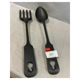 Wrought Iron Fork & Spoon wall Hangers