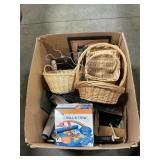 Box Lot With Baskets, Housewares, Home Decor