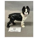 Cast Iron Boston Terrier Bank; 4 1/2" High