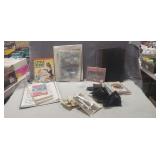 Box Lot Of Assorted Vintage Paper Items, Photos,