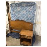 Full Mattress w/ Frame and Side Table