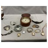 Antique Wood-Housed Barometer, U.S. Military