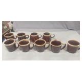 (9) Assorted Vintage McCoy Coffee Cups