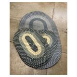 (3) Braided Rugs