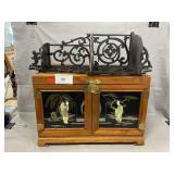 Wooden Jewelry Cabinet With Lacquer Panels &