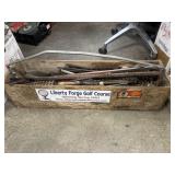 Large Wooden Crate with Tools