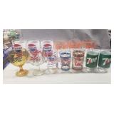 Assorted Soda Company Glassware