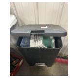 Trash Can with Storage Baskets