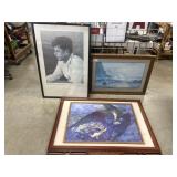 (3) Framed Artwork