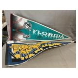Sport Pennants, Possibly Signed, Not Verified