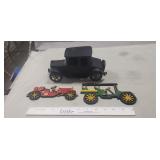 (3) Assorted Decorative Cast Iron Pieces