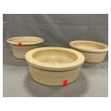(3) Farmhouse Style Pottery Bowls