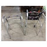 (2) Walkers and Stool