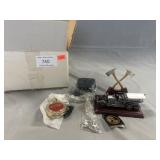 Franklin Mint Pocket Watch and Statue