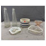 Roseville Stoneware, Hobnail Glass & More