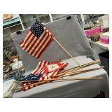 Lot Of American Flags