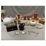 Vintage S & P, Jam Jar, Wire Spectacles, Musical