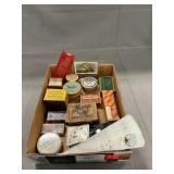 LotOf Vntage Produces ct Containers, Souvenir Fan