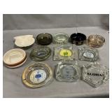 Lot Of Vintage Ashtrays