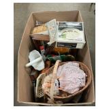 Box Lot With Home Decor, Housewares