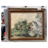 Landscape Print, 3-D Fabric Art Piece