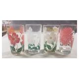 (4) Vintage Peanut Butter Glasses