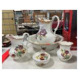 Antique Anchor Pottery Wash Basin Set