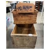 Vintage Wooden Crates, Wooden Grape Carton