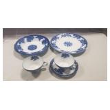 (5) Assorted Vintage Flow Blue China