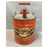 Vintage Eagle Galvanized Fuel Can